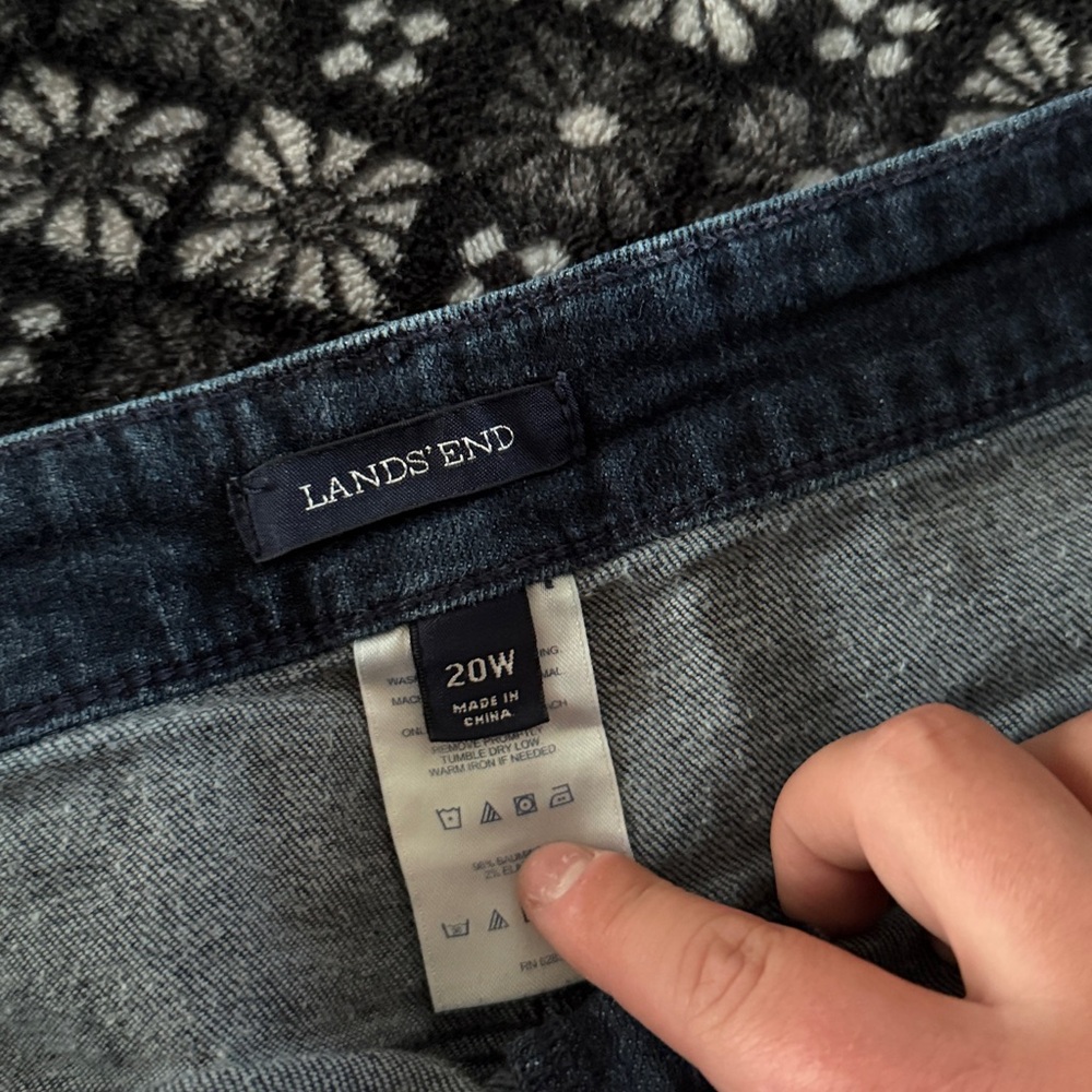 Lands End Jean Skirt - Picture 3 of 5